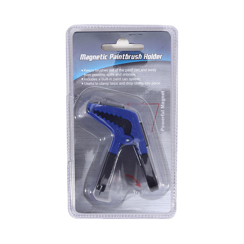 Double-Sided Magnetic Paint Brush Clip | Plastic Paint Can Holder with Built-in Opener for Painters Diy Tool Parts Accessories