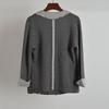 Fall and Winter Unique Three-Quarter Sleeve Knitting Cardigan Outwear Fancy Professional Tailored Suit Young Casual Small Suit Jacket Women