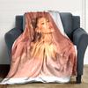 Pink Ballerina Elegance Blanket Soft Throw Blanket For Home Bedroom Bed Sofa Travel Office Solid Christmas Blanket