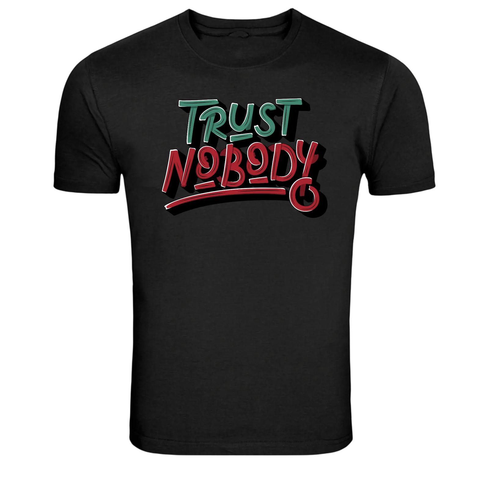 Trust Nobody Bold Street Typography Graphic T-Shirt M