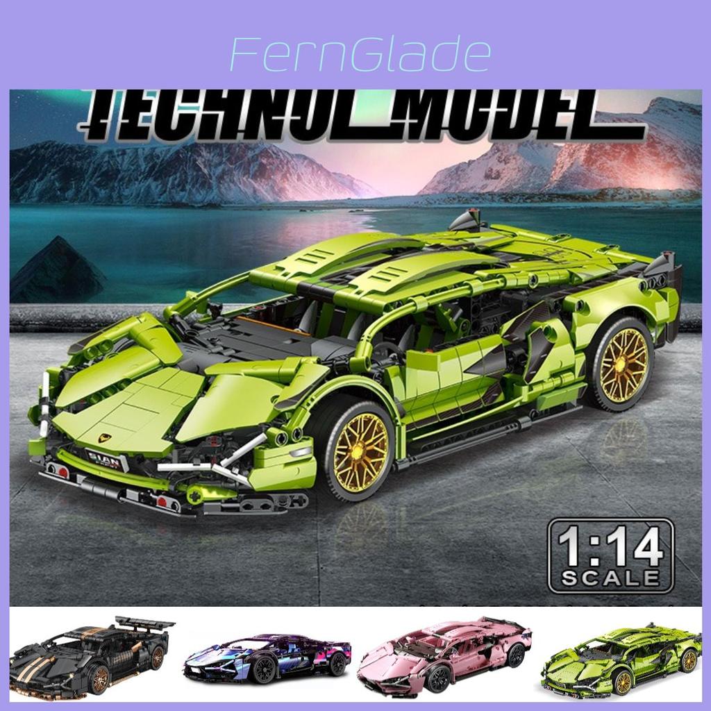 Highly Popular Cyberpunk Lamborghini Carriage Edition Lego Model Remote Control Car Toy
