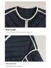 Casual Color-Blocked Quilted Cotton Jacket with Large Patch Pockets