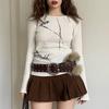 Rivet Women's Wide Belt Leather Y2K Waist Belt Fashion Punk Style Belt  Skirt