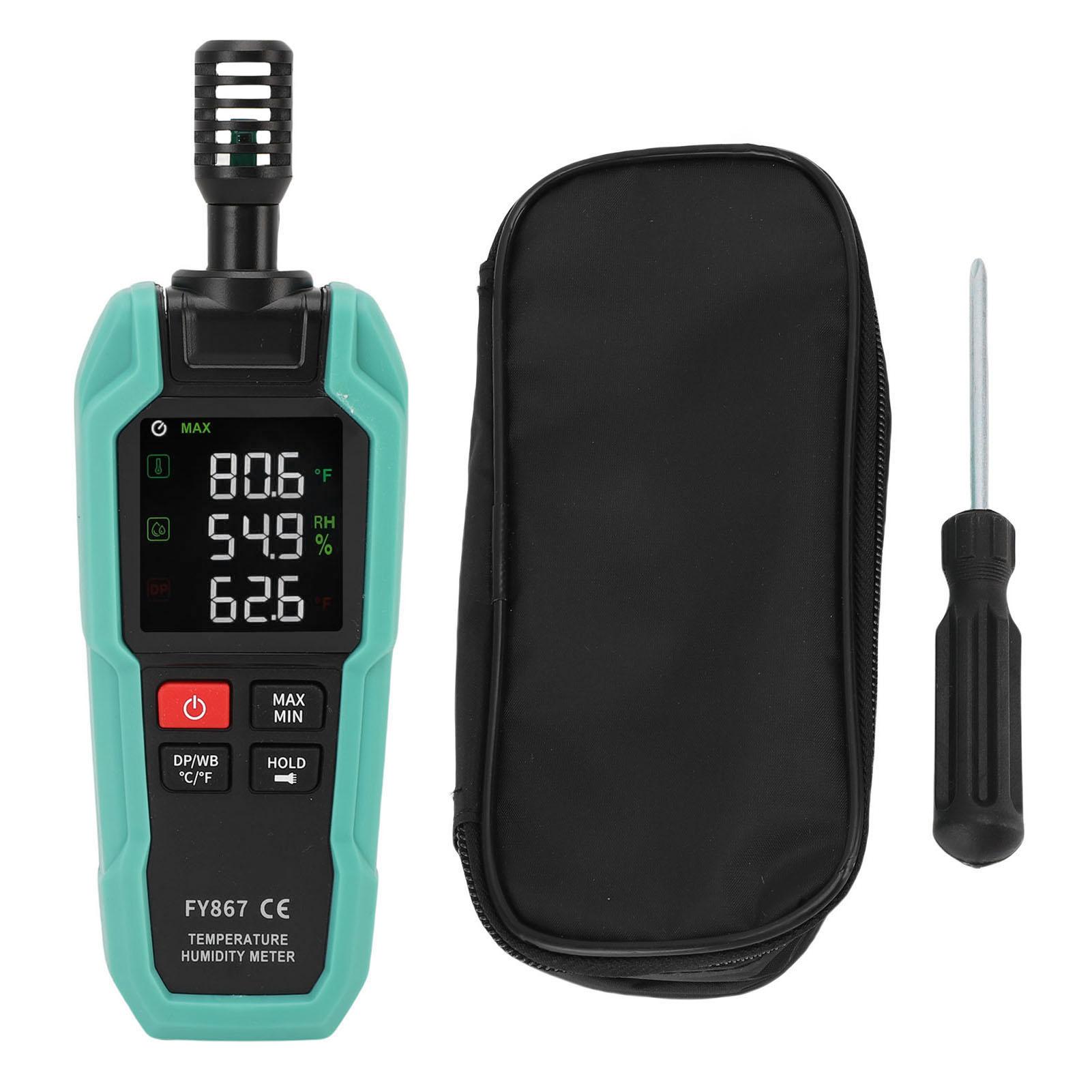 

Digital Temperature Humidity Meter Ambient Dew Point Wet Bulb Temperature Relative Humidity
