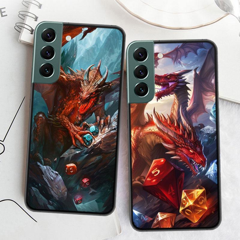 Game D-Dungeons D-Dragons D-DND Phone Case For Samsung Galaxy S22 S25 Ultra S21 S10 Plus S26 Edge S20 S23 S24 FE Cover Silic