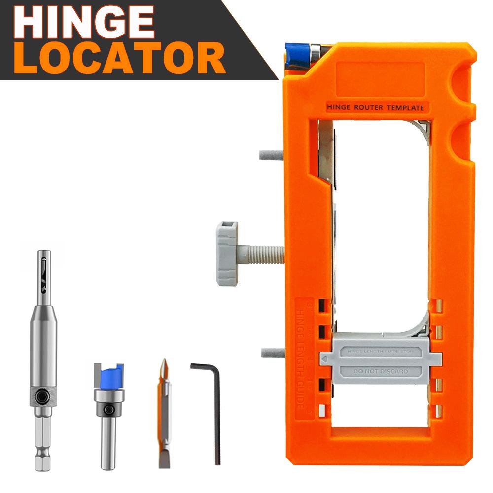 Plastic Hinge & Door Lock Hole Positioner, Drilling Locator for Hardware Installation