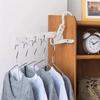2pcs Portable Foldable Travel Hanger Folding Clothes Drying Rack Travel Hangers Hanging Rack with 5 Holes for Hotel Travel