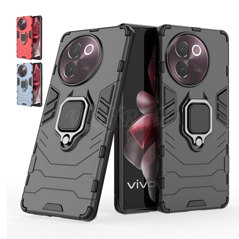 Pro Vivo V40 Lite Pouzdro Kryt Vivo V40 Lite Capas Armor PC Nárazuvzdorný Plný Držák Prsten Magnetický Kryt Pro Vivo V40 Lite 5G Fundas