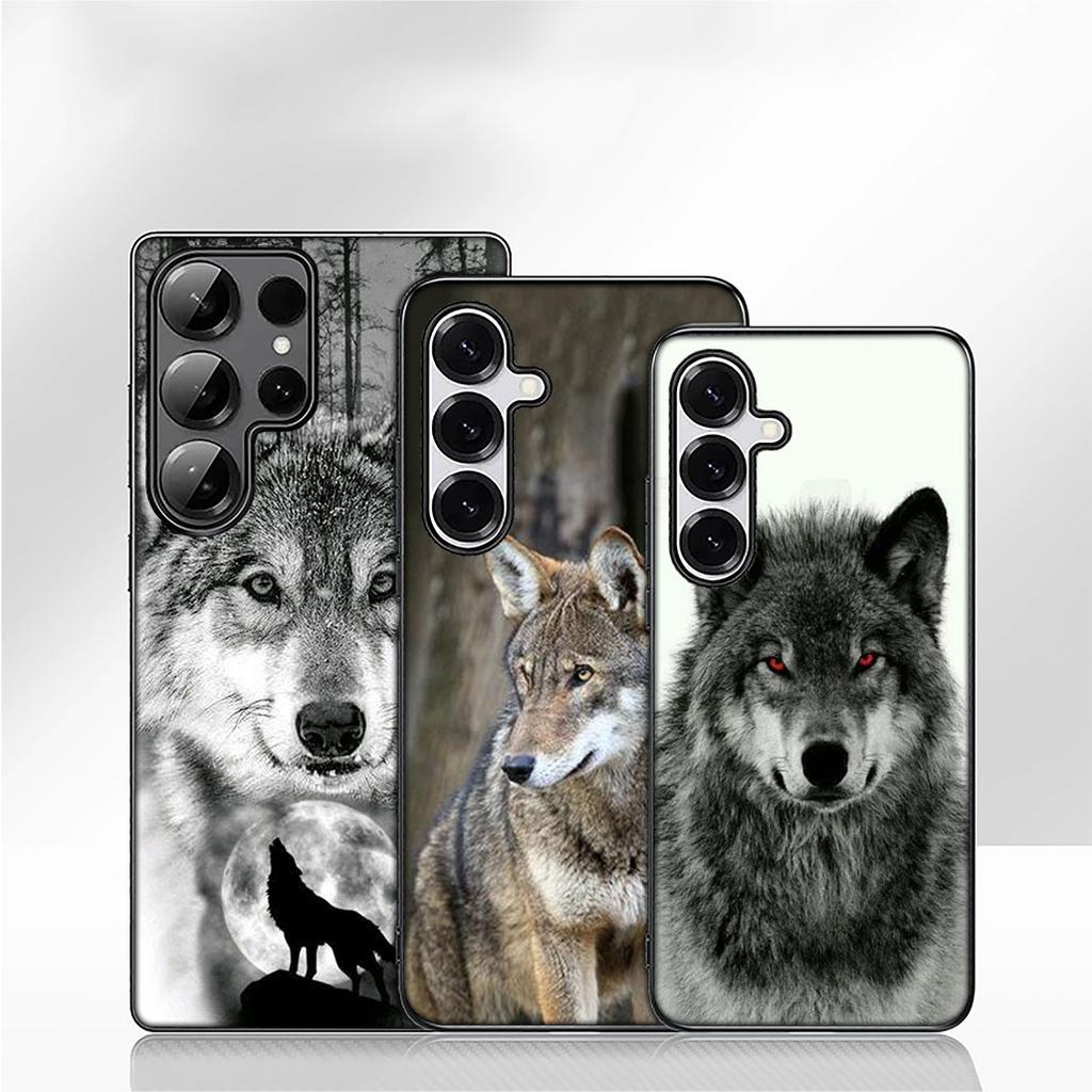 for Samsung Galaxy A07 A13 A12 A14 A23 A42 A50 A51 A52 A53 A70 A71 A72 A21S A04 Note 20 9 8 10 Case Stalking Wolf Art Animal