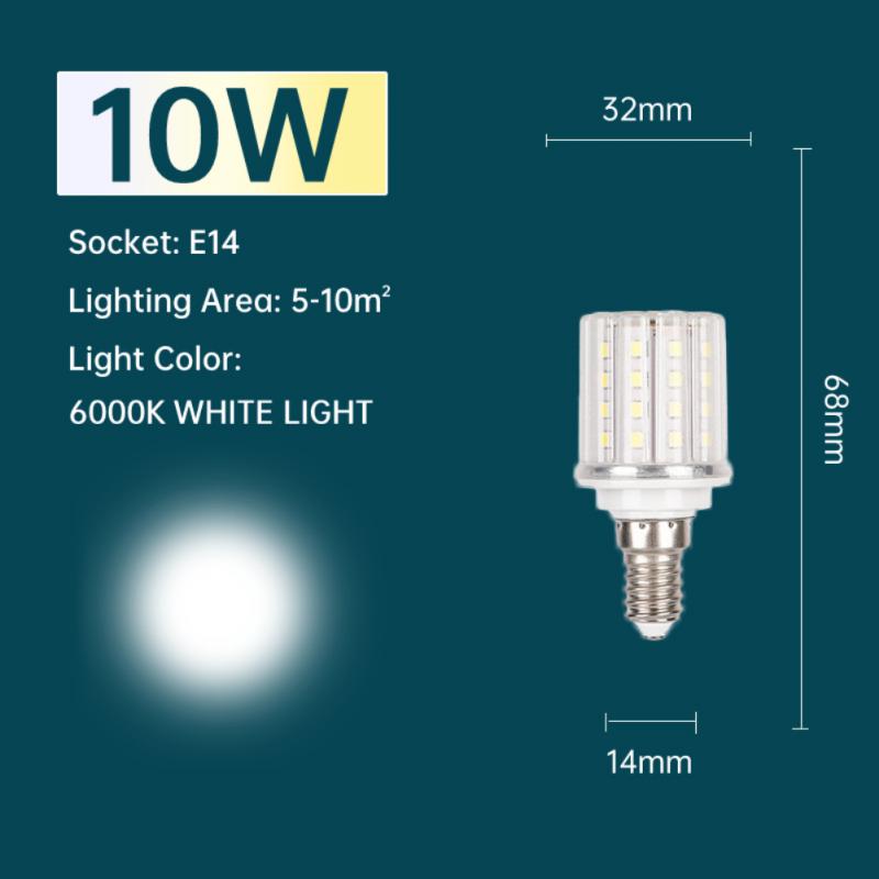 1pc LED Bulb E27 E14 Corn Lamp LED Light 10W 20W 24W Bedroom Living Room Decorative Lighting Bulb 6000K Luminous Accessories