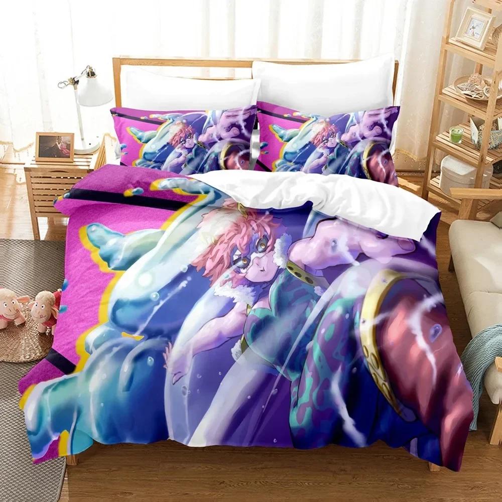 

Japan Anime My Hero Academia Comfortable Duvet Quilt Cover Pillowcase Bedding Set Children Bedroom Decoration Home Textile 70x133cm
