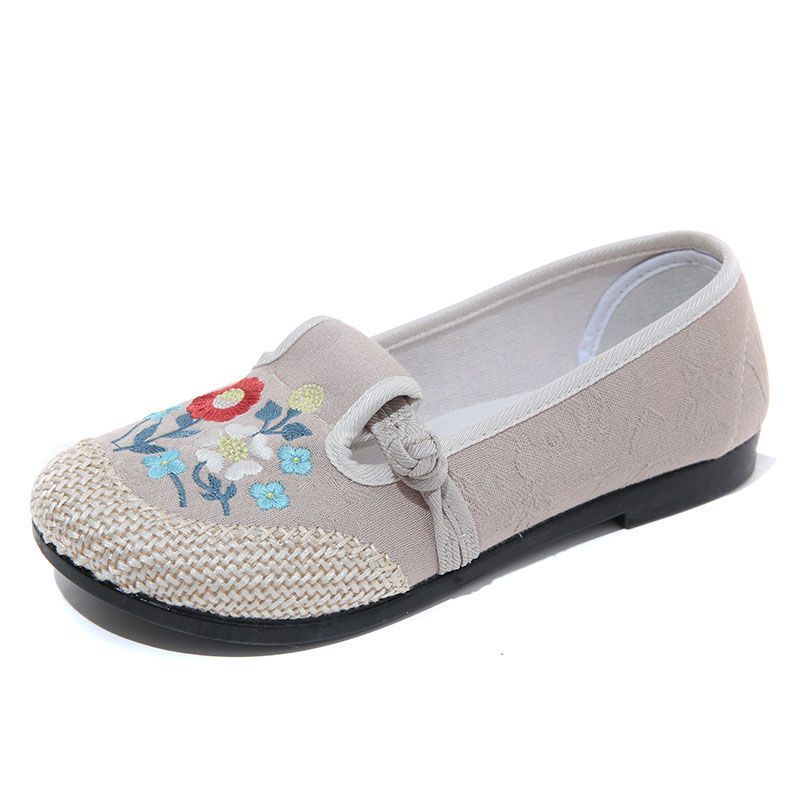 Summer Fisherman Shoes Female Lazy One Pedal Pregnant Women Canvas Versatile Breathable Cloth Shoes