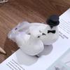 1 Pair Artificial White Couple Pigeon Plastic Feather Love Peace Doves Bird Simulation Figurines Home Garden Hanging Decoration