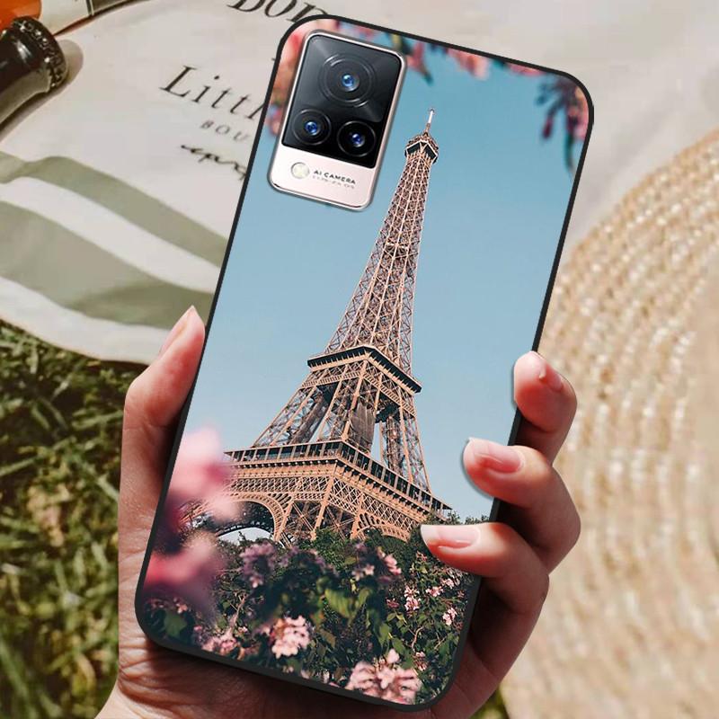 For Vivo V21 5G Case V 21 Silicon Back Cover Phone Case for Vivo V2050 VivoV21 5G Cases Soft Bumper Coque for Vivo V21 5G Fundas