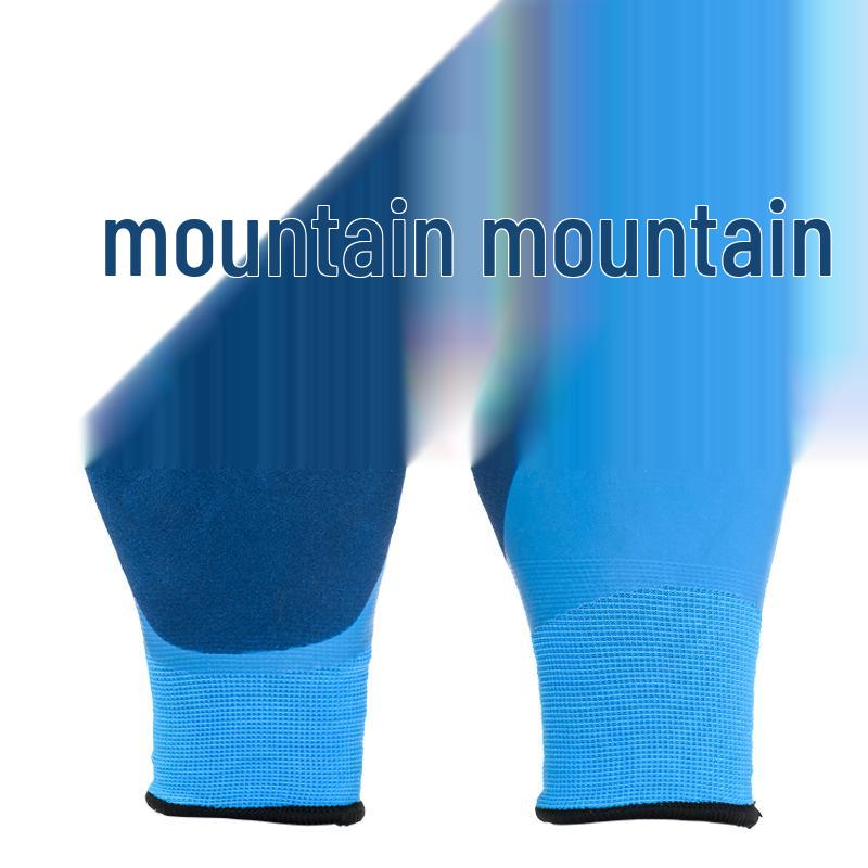 Strapazierfähige Latex-Arbeitshandschuhe mit geprägtem Griff für die Bauindustrie