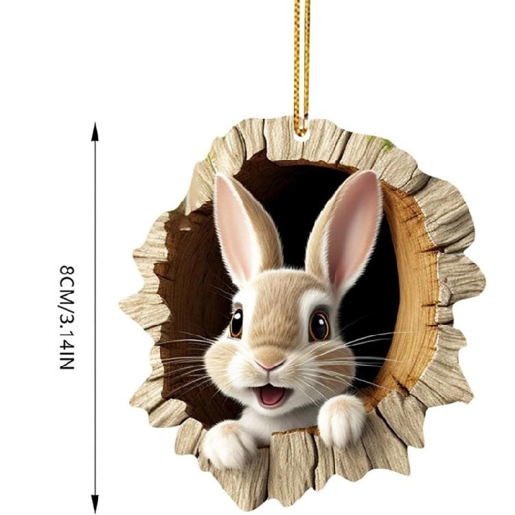 Practical Colorful Easters Rabbit Ornament Tree Hanging Pendant Suitable for Decorating Living Room Classrooms and Window