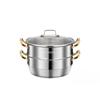Pánev 30 cm 316 Nerezová ocel 2patrový parní hrnec