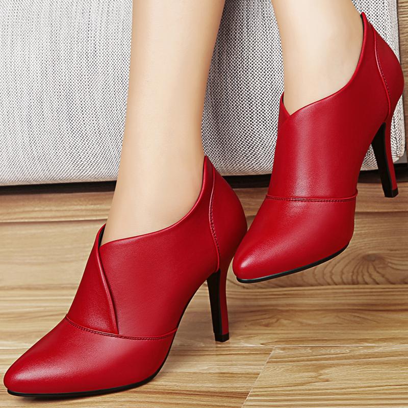 2024 Mode Damenstiefel Frau Stiefeletten High Heels Pumps Schuhe Frau Herbst Winter Botas Femininas Botines Mujer jk9o