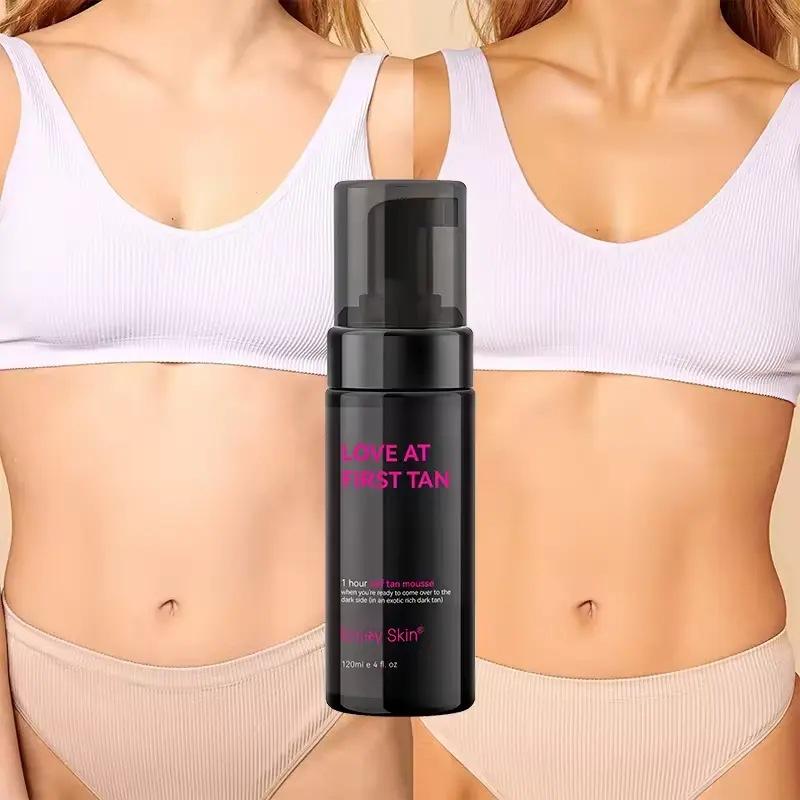 Black Mousse Body Brightening Moisturizing Lotion for Sun Boosting and Darkening Mousse