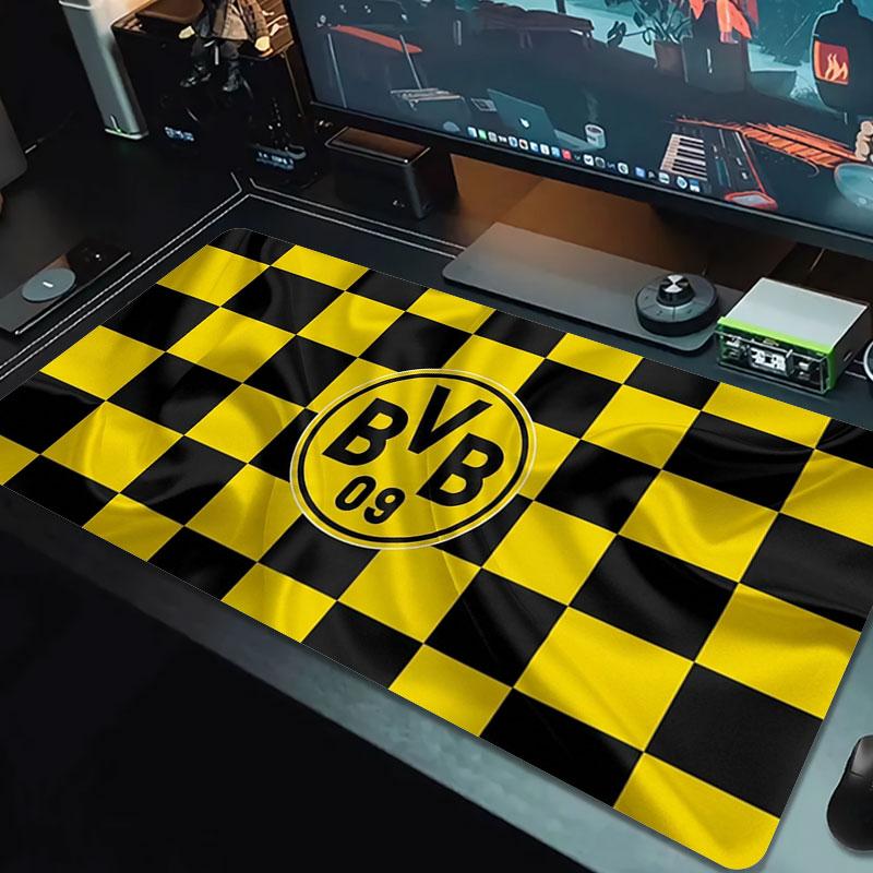 Borussia Large Size Mouse Pad Large Gaming Table Cushion Non-slip Laptop Tablet Big Mousepad XXL Mat Mini PC Playmat With Lock Edge