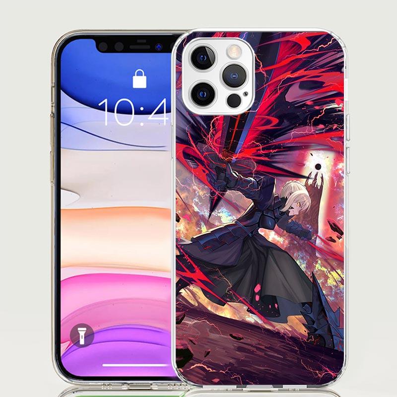 Fate Zero Stay Night Saber Phone Case For iPhone 17 Air 16 15 Plus 11 14 Pro Max 13 Mini 12 7 8 + SE Pattern Art Customized Cove