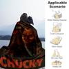 1pc Horror Doll Outdoor Blanket Lightweight Flannel, Soft & Warm, All Season Use for Sofa, Outdoor, Camping, Living Room, Office, Chair
