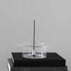 WULIHOME Glass Stainless Steel Yoga Atmosphere Desktop Ornaments Incense Holders Tea House Ambient Decorative Items