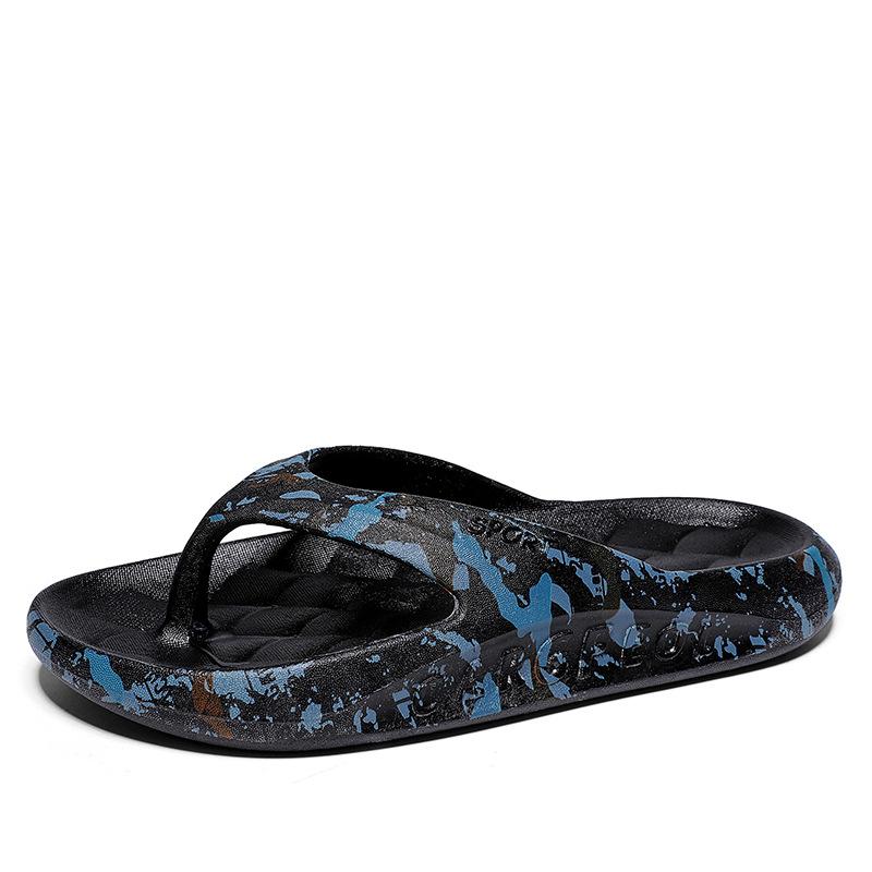 

Summer new men s outdoor trend pinch foot flip-flops thick bottom wear-resistant indoor leisure seaside beach men s slippers 38