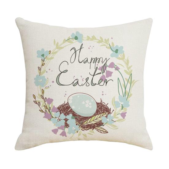 Obliečka na vankúš Skrytý zips Prachotesná posteľná bielizeň Happy Easter Bunny Throw Obliečka na vankúš Home Dekor Domáce potreby