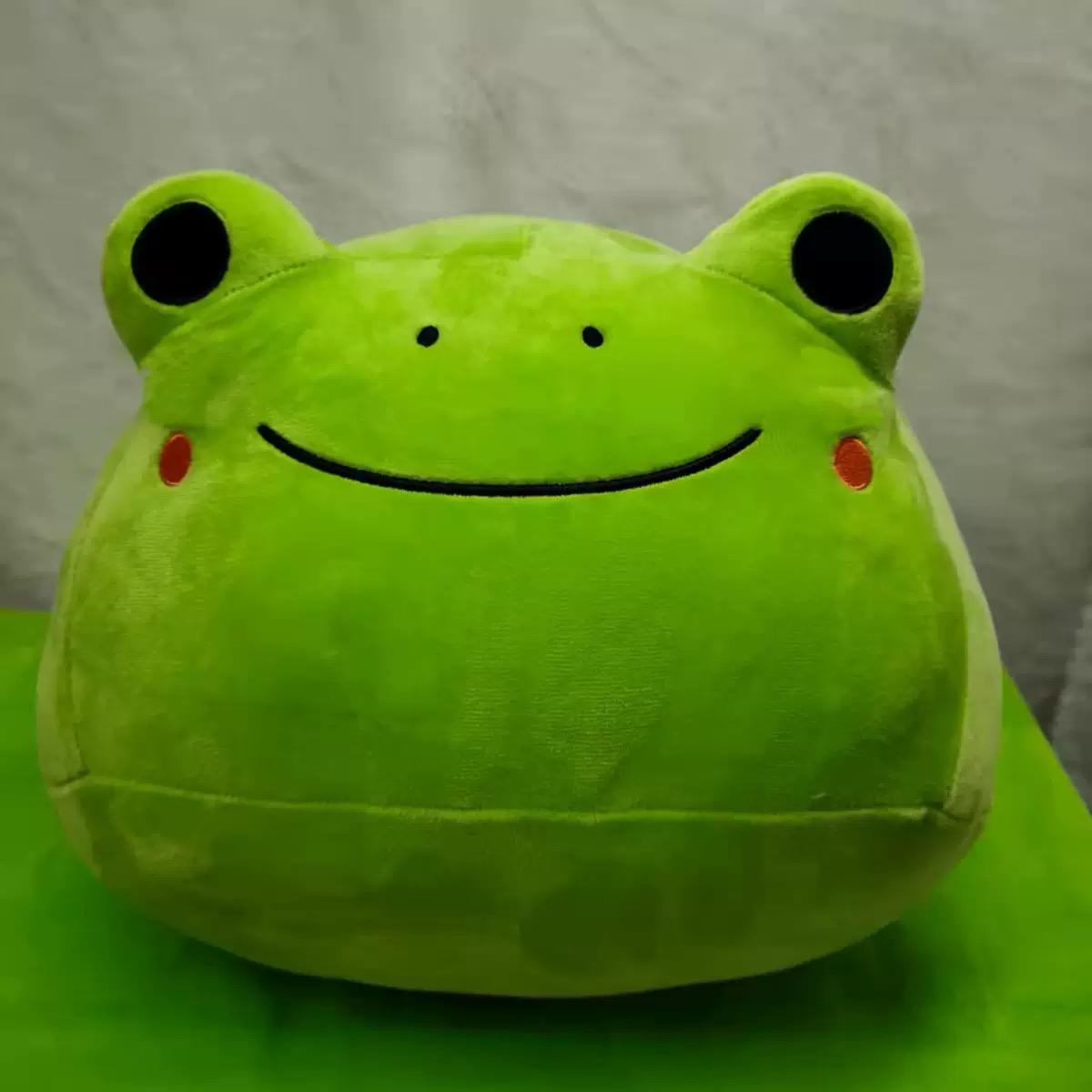

30см Каваи Лягушка Зеленая Голова Плюшевые Игрушки Мягкие Набивные Креативные Милые Животные Подушка Куклы для Детей Девочек Подарки на День Рождения 10CM зелёный