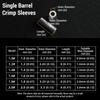 200/250/300/500PCS Single Barrel Fishing Crimp Sleeves  Fishing Accessories