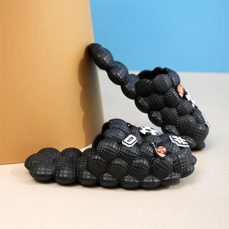 

Летние тапочки Новые модные мужские и женские тапочки с индивидуальным дизайном Bubble Home EVA Material Massage Bottom Couple Slippers 36-37