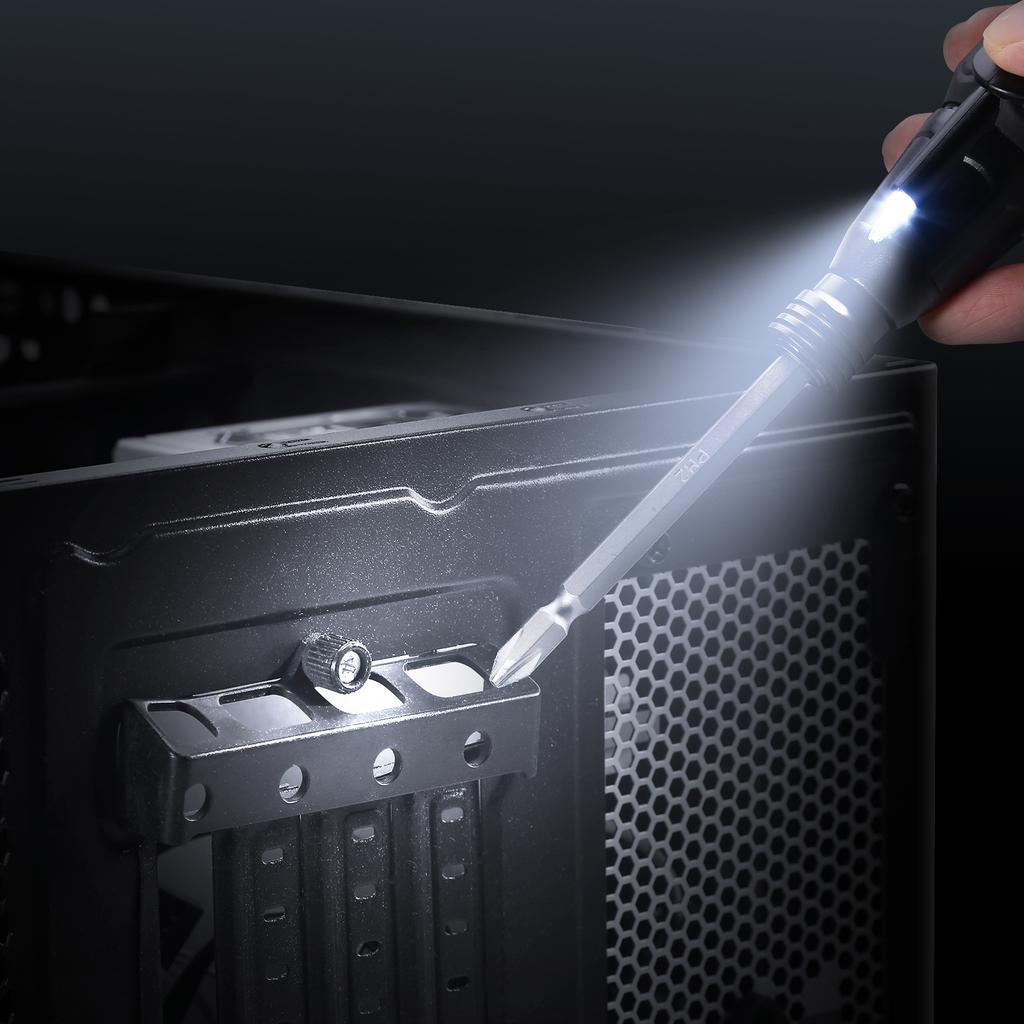 Cordless Electric Screwdriver 9 In 1 Rechargeable Screwdriver Set Portable Automatic Home Repair Tool Kit with LED Lights