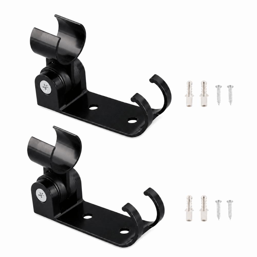 2 Pack Space Aluminum Shower Head Holder Wall Mounted Shower Bracket Shower Holder Hotel Bathroom