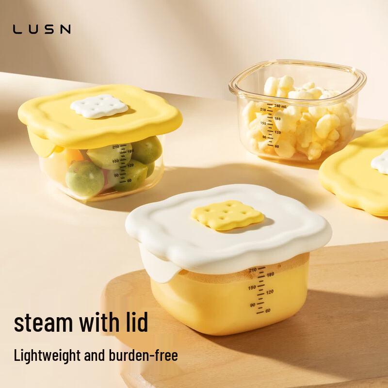 LUSN PPSU Baby Food Steamer Bowl & Portable Container