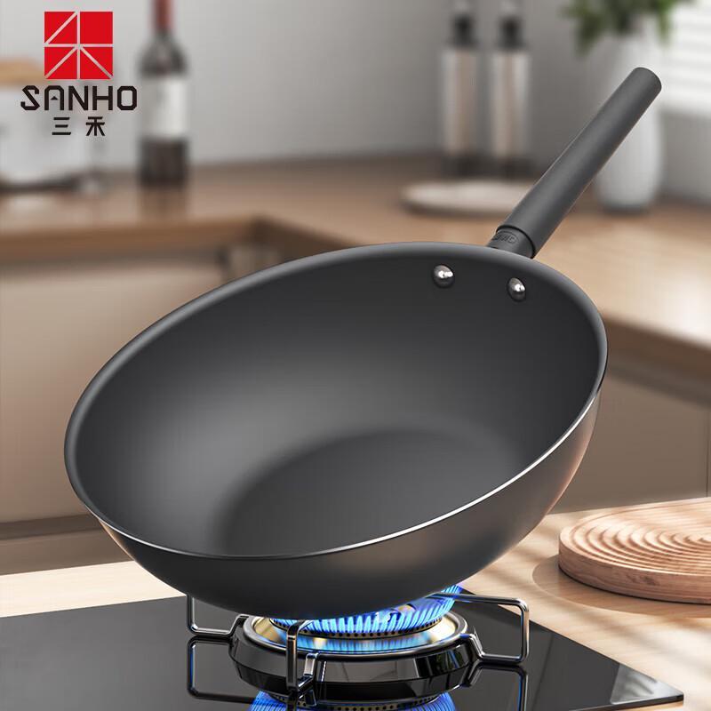 SANHO 30cm Titanium Alloy Non-Stick Wok