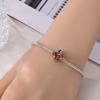 Genuine Beautiful Charm Copper Red Roses Star Bead Fits Bracelets Women Jewellery Crafting DoItYourself Gifts Beautiful Exquisite