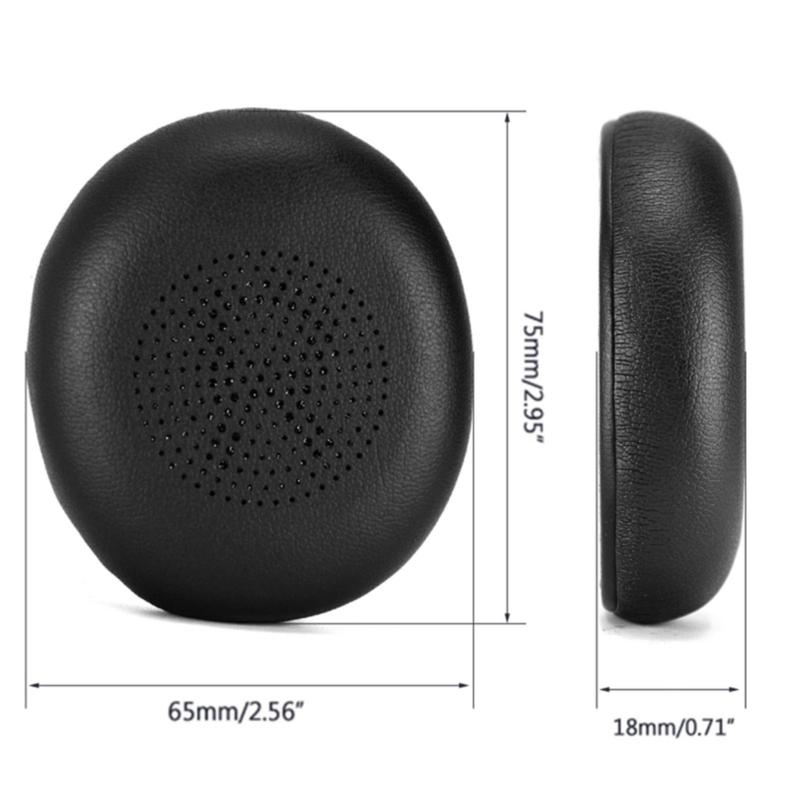 1Pair for Evolve 2 40 45H Headphone Ear Pads Leather Headphone Earpads Earmuff Replacement Cushion Cover