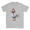 Chicken Funny Farm Animal Cotton TShirt For Unisexs Summer Y2K Casual T Shirts Comfortable Fashion Tees Oversized Wholesale Tops