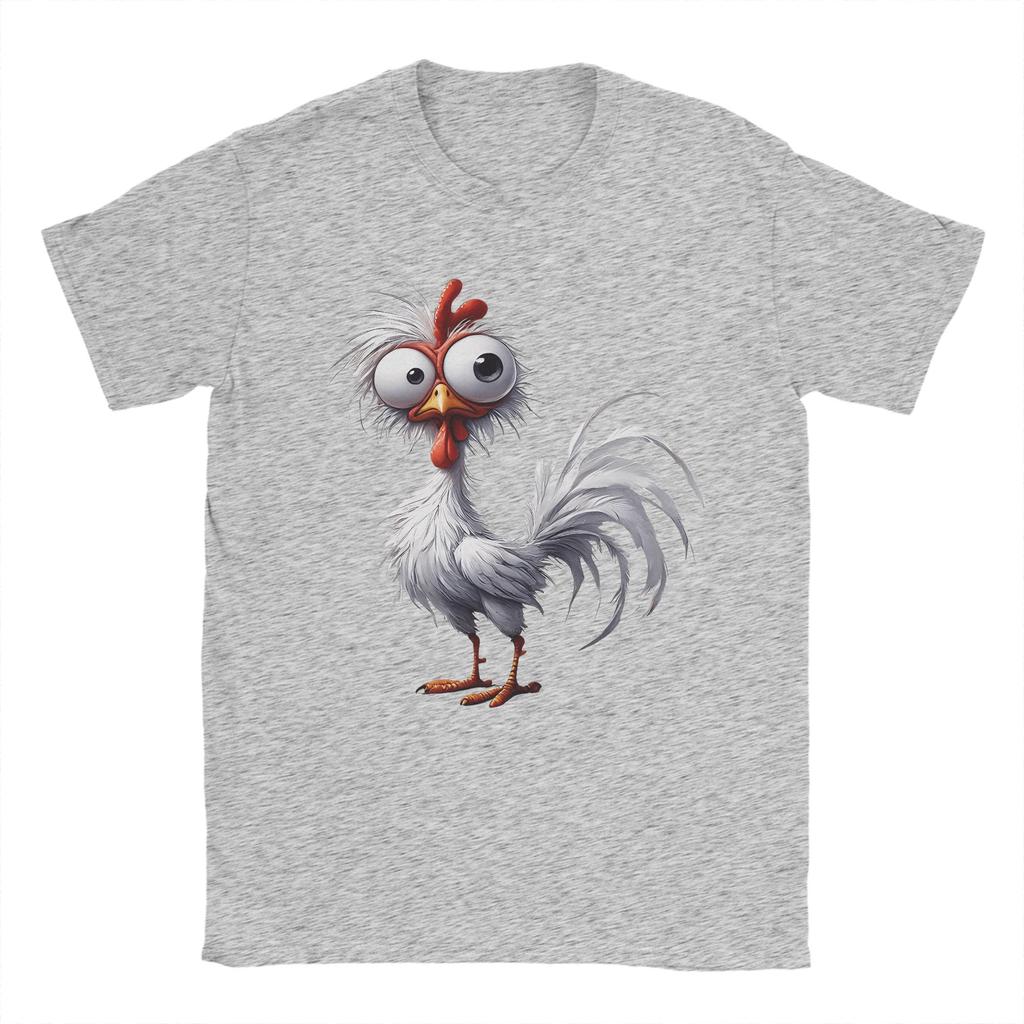 Chicken Funny Farm Animal Cotton TShirt For Unisexs Summer Y2K Casual T Shirts Comfortable Fashion Tees Oversized Wholesale Tops