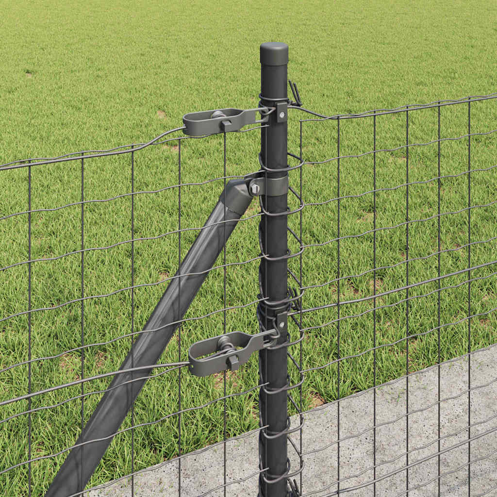 Fence Posts for Concrete Installation 7 Pcs Grey