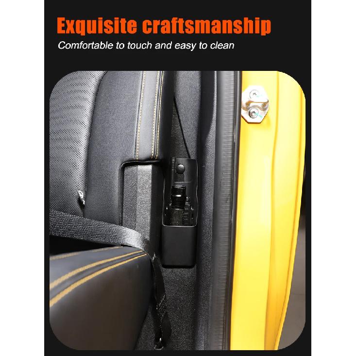 For Ford Ranger 2023-2025 ABS Car Rear Seat Side Storage Box Umbrella Organizer Tray Trim Car Interior Accessories