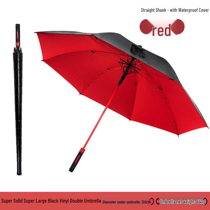 Premium Extra Large Golf Umbrella with Long Handle and Waterproof Double-Layer Design