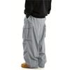 Men's Summer American Retro Overalls, All-match Solid Color, Outdoor Slim Straight Casual Trousers