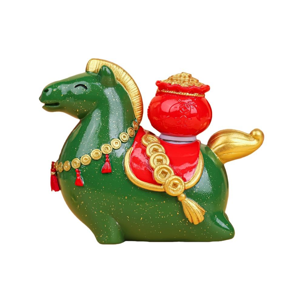Chinese Style 2026 Horse Year Mascot Resin Horse Figures Ornament Horse Statue  Spring Festival