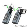 240W Digital Display 540° Rotatable Type-C Elbow Adapter Bendable Fast Charging Connector Compatible with IPhone Xiaomi Stylus