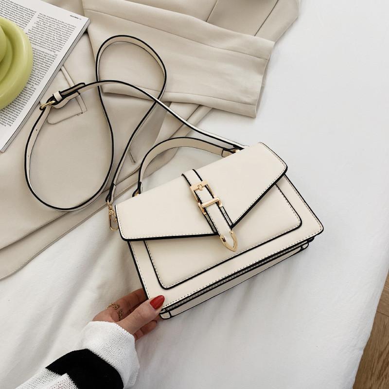 Chic Pu Leather Mini Shoulder Bag Summer 2023 New Arrival Street Fashion Single Strap Crossbody Bag белый