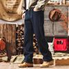 Jieleinuo Men's American Retro Straight Leg Cargo Pants