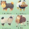 Toys Cabin Wooden Carved Shiba Inu x 4 Types Complete Set Gacha Capsule Toy