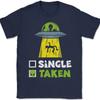 Novelty Unisex Unisex Alien Ufo Single Taken Graphic Gifts T Shirt Streetwear Oversized Tee Summer Casual Vintage Cotton Loose Top